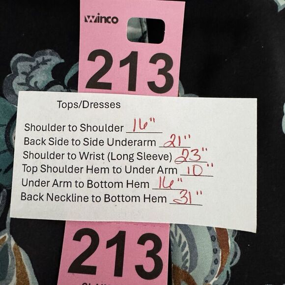 Chicos Women’s 1 US M Tulips Long Sleeve Top Button Down Tunic Blouse - Picture 10 of 10